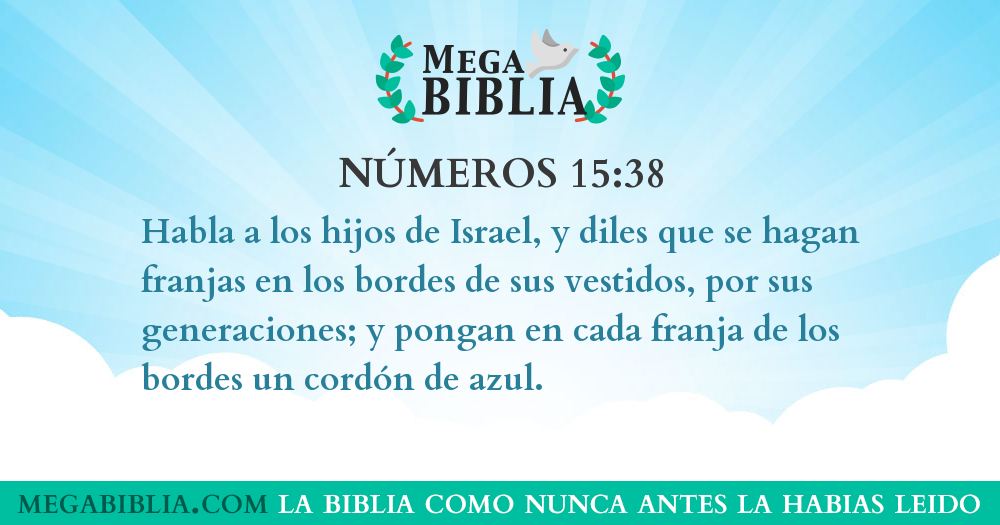 Números 15:38 - Habla a los hijos de... - Megabiblia